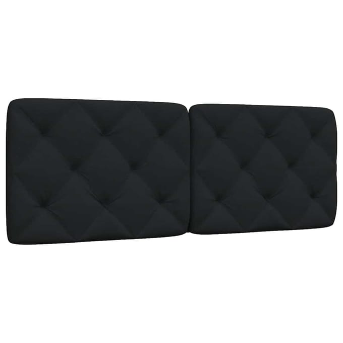 vidaXL - Hoofdbordkussen - 120 - cm - stof - zwart