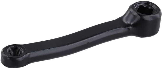 Hometrainer Crank - Fietsonderdeel - Binnen fietsen - IJzeren constructie - 127mm - Zwart