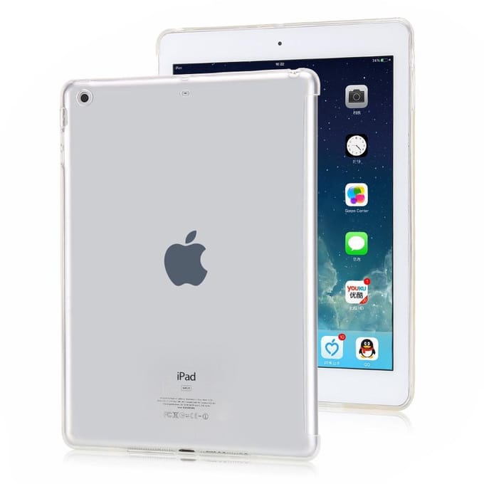 iPad 9.7 (2017 / 2018) TPU back cover transparant geschikt voor smart cover