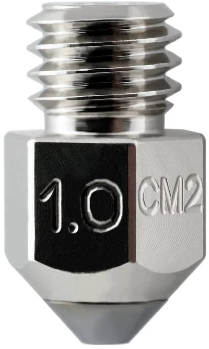 Micro-Swiss 3D-printermond Geschikt voor: CraftBot 2, Creality CR-10, MakerBot Replicator 1.0mm CM2™ - MK8 Nozzle M2901-10