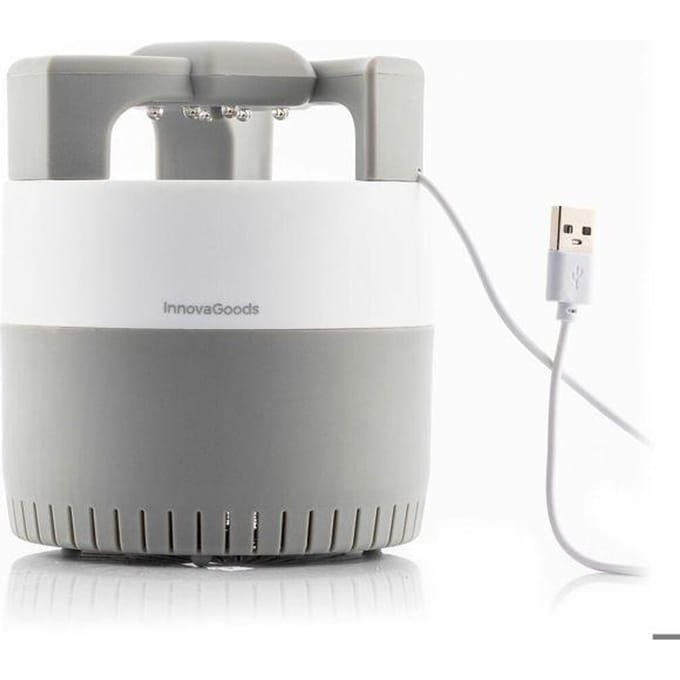 Lampe anti-moustiques à aspiration KL Silen InnovaGoods blanc
