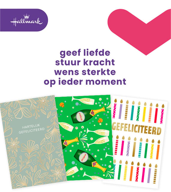 Hallmark navulset wenskaarten | felicitatie | pak van 6 stuks