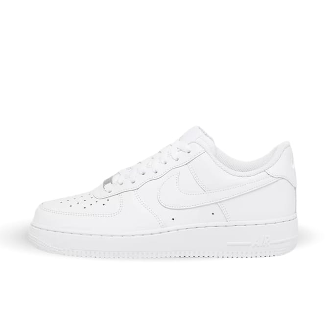 Nike Air Force Sneakers Dames - Wit - Maat 41 - Leer, Textil