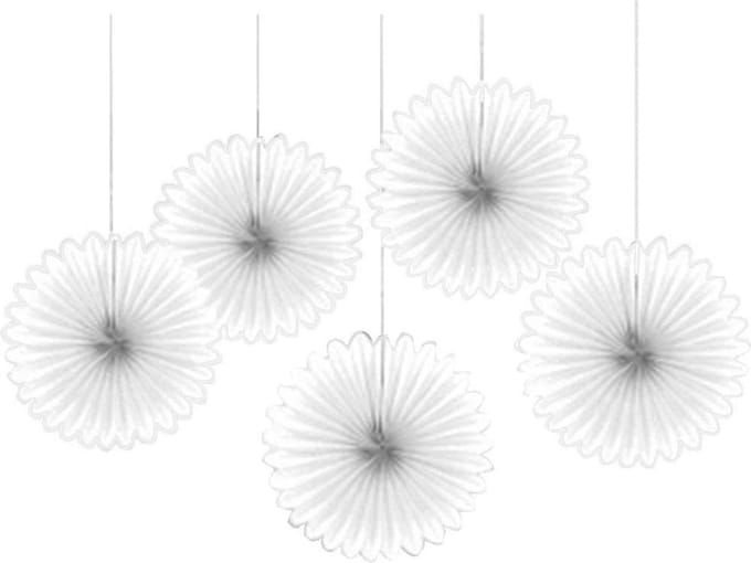 RIETHMULLER - Set witte hangdecoraties
