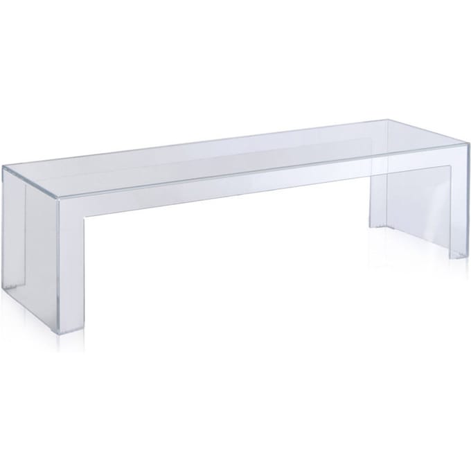Kartell Invisible Side - bijzettafel - Hoogte 31,5 cm - glashelder