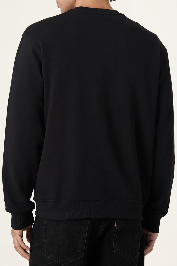 FILA Parella Relaxed Graphic Sweatshirt Black Größe: L | Pullover Outlet | Herren | Schwarz