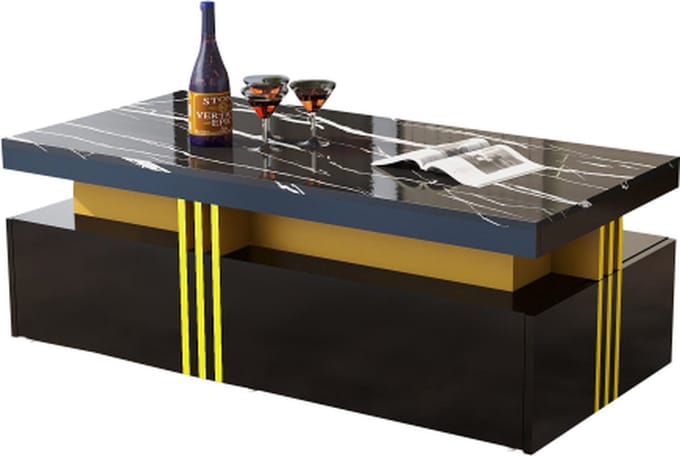 Moderne Rechthoekige Salontafel met Hoogglansblad