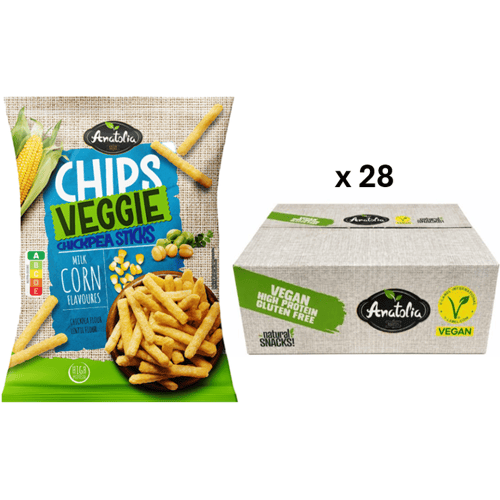Anatolia groentechipsstaafjes melk-maïssmaak 28 x 60 g