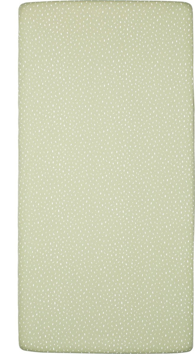 Plum Plum - Hoeslaken jersey 60x120cm - Dot Pistache