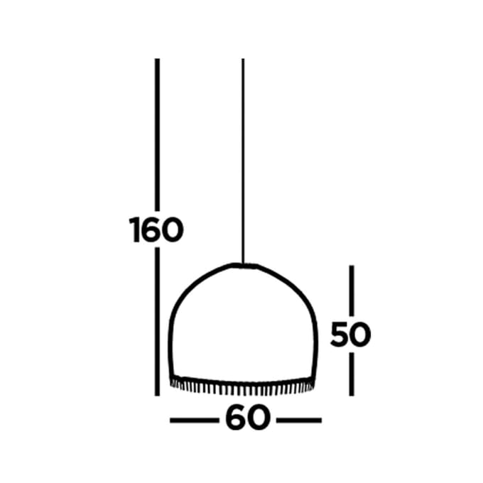 Searchlight Bali hanglamp, Ø 60 cm, bamboe, licht hout, E27