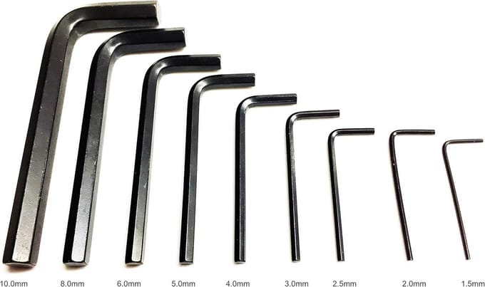 Inbussleutel Metrisch 8.0mm - Ultra Hard Trekstaal Zeskant Sleutel