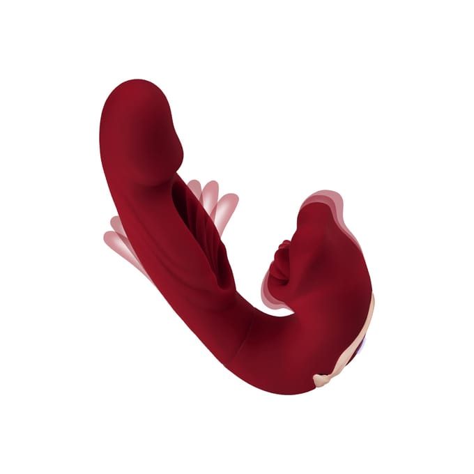 Rabbit Vibrator 'Lickmonster', 17,7 cm