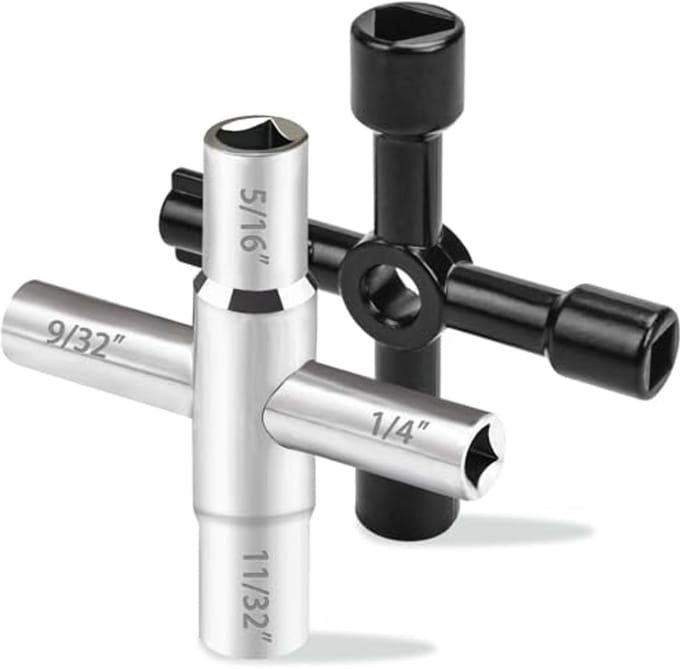 4-weg Sillcock Sleutelset - Multifunctionele Watersleutel 2-Pack