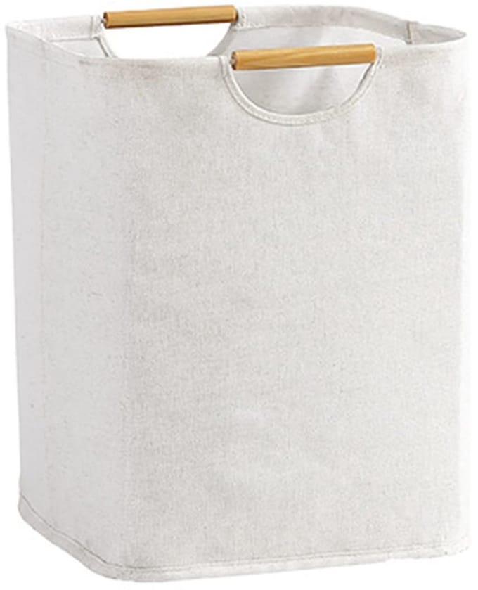 Dailygoods - Opvouwbare Wasmand met Handgrepen - 36 Liter Beige