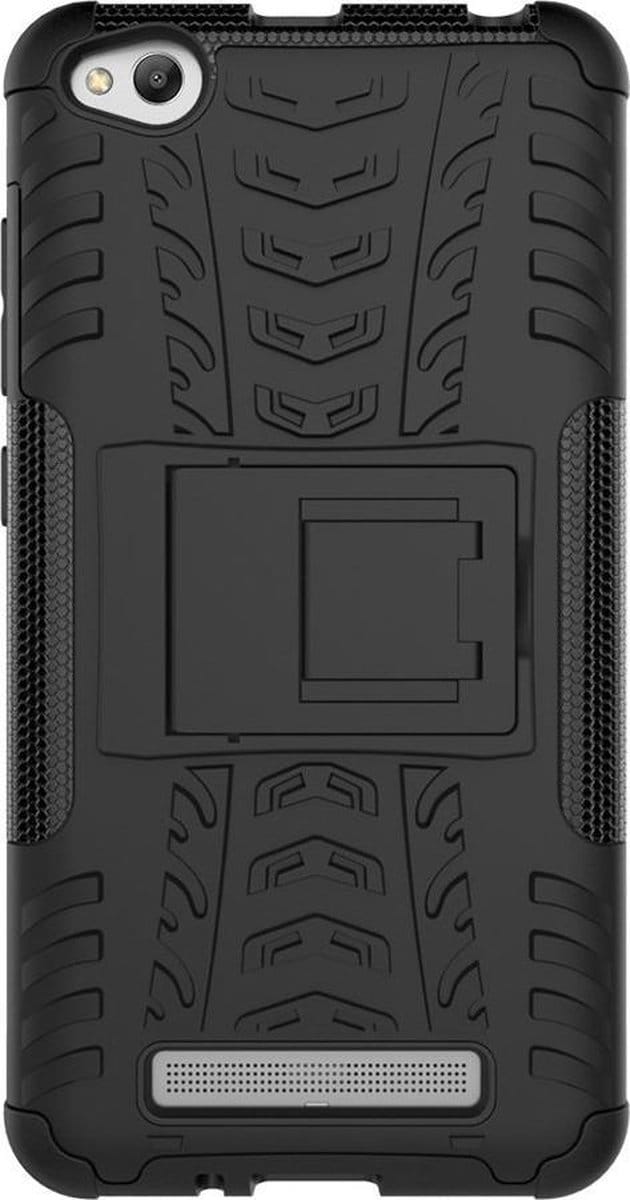 Shop4 - Xiaomi Redmi 4A Hoesje - Harde Back Case Armor Zwart