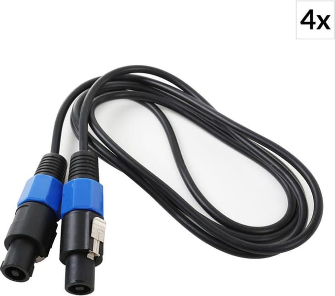 PA-Kabel 4-delige Set 2m Knikbescherming