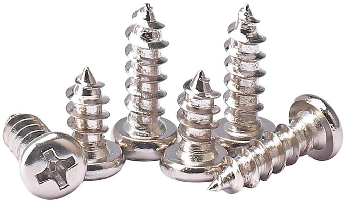 100 stuks zelftappende schroeven van koolstofstaal, M4 x 20 mm, lenskopschroeven, zelfborende ronde kopschroeven, kruiskopschroeven