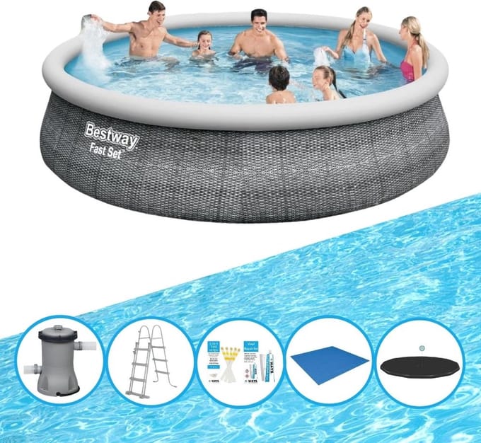 Bestway Zwembad Fast Set - 457x107 cm - Inclusief accessoires