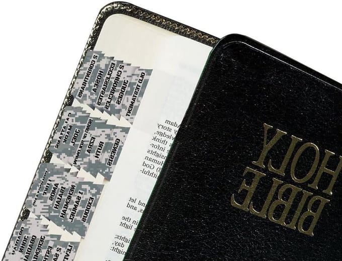 Bijbel Tabs - Index Tabs - Bijbel Studeren - Voorgesneden Zelfklevend - 90 Stuks - Digitaal Camo