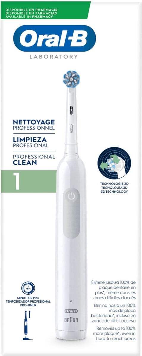 Oral-B Pro 1 - Elektrische Tandenborstel - wit