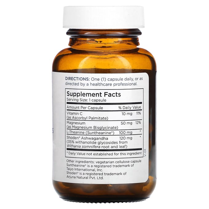 Ashwagandha Plus, Mélange L-Théanine & Magnésium, 60 Capsules