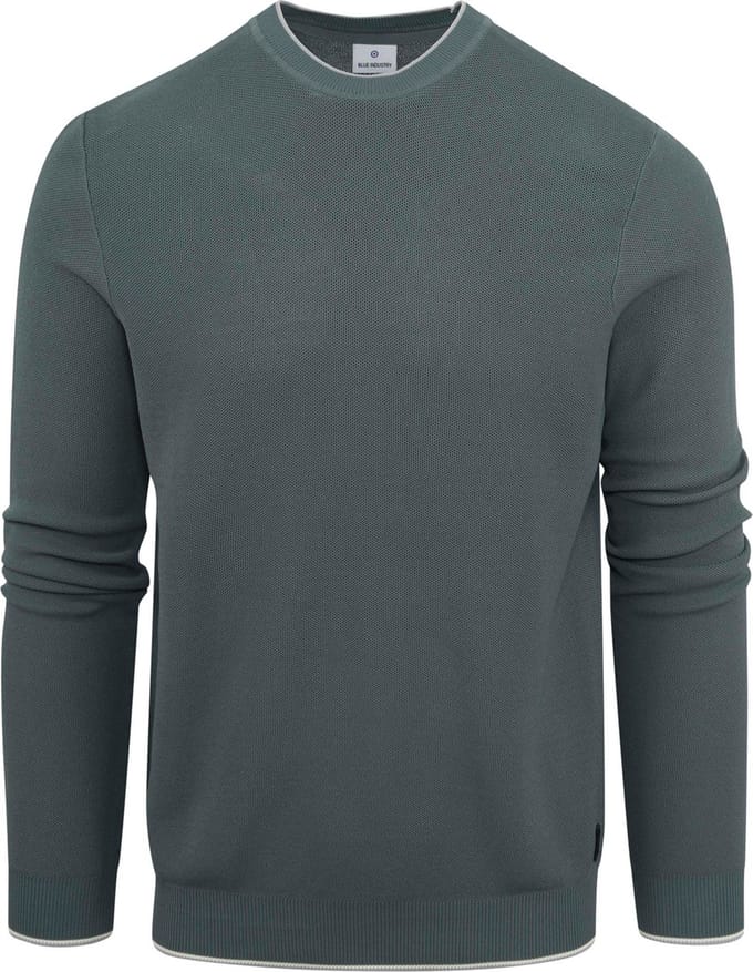 Blue Industry Pullover Groen - Maat XXL - Heren - Pullovers