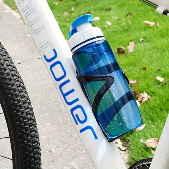 1 st Zwarte ABS Fiets Waterfleshouder - Eenvoudig Vastklikken, Geen Boren Nodig, Duurzaam Fietsaccessoire voor Racefietsen en Mountainbikes 1pc gray