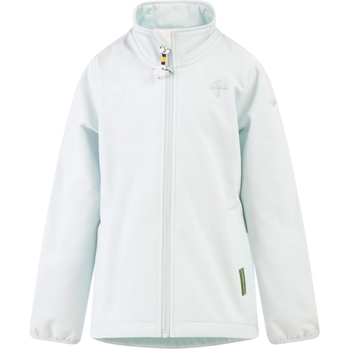 Schmuddelwedda Softshelljack - gerecycled materiaal Meisje Blauw-umint-280