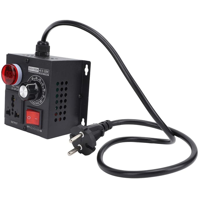 Elektronische Spanningsregelaar 5000W Thyristor LED Digitaal Display Traploze Variabele Snelheidsregelaar