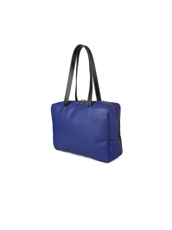 Giulia Monti Schoudertas Klassiek Blauw Zwart