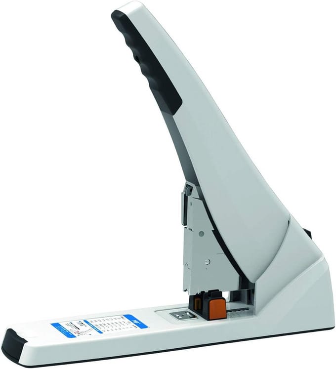 Industriële Handnietmachine - Nietmachine Kantoor - Documenten Bevestigen - Hoge Capaciteit - 200 Vellen - Wit