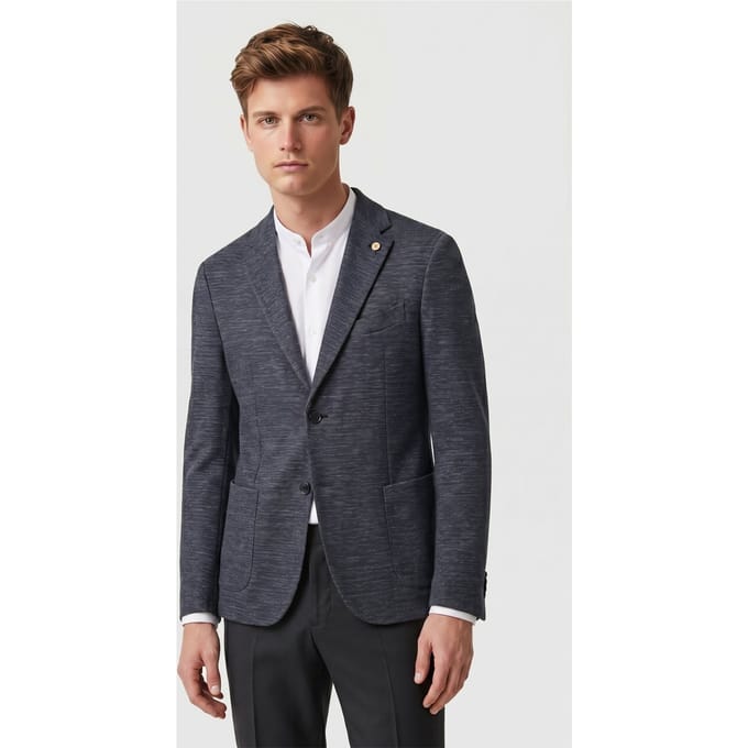 Brooks Brothers Jacket Regular Lining Linen Navy Größe: 42 | Blazer Outlet | Herren | Weiß