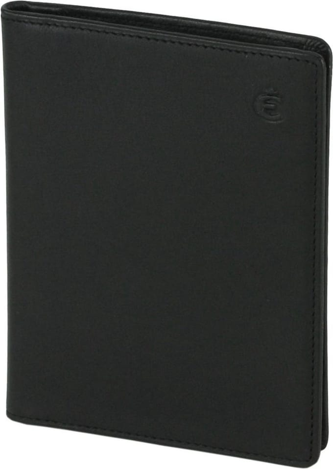 Esquire Logo ID etui leer 9 cm - schwarz