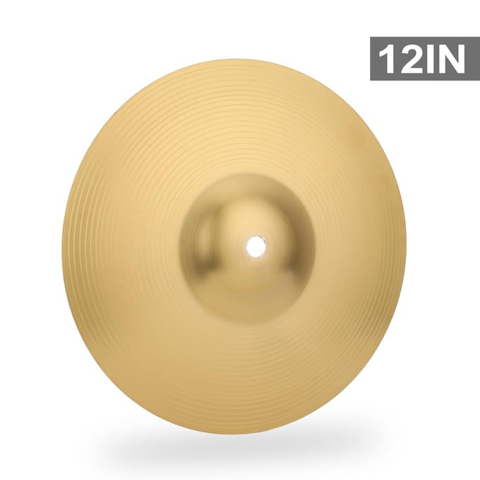 Messing Crash Cymbal Drum Instrument Cymbals Praktische Legering Cymbal voor Percussie Instrumenten 12