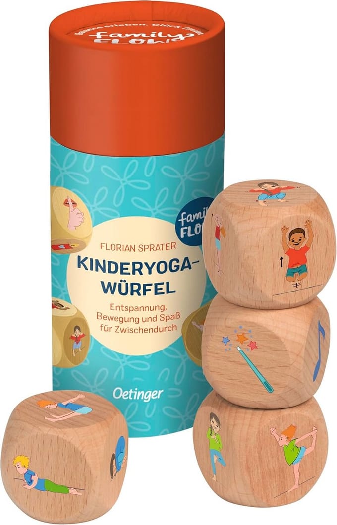 Kinderyoga-Würfel voor ontspanning en beweging