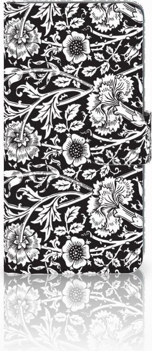 Samsung Galaxy S10 Hoesje Black Flowers
