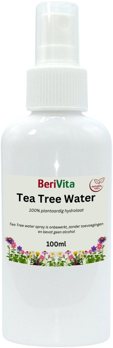 Tea Tree Water 100ml Spray - Puur - Zonder Alcohol - Zuiverende Natuurlijke Toner - Hydrolaat