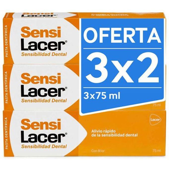 Dentifrices Dentifrice en gel LACERFRESH, lot de 3 x 75 ml