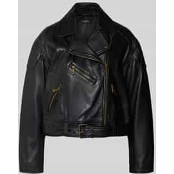 Bikerjack van lamsleer, model 'GLANCEE'