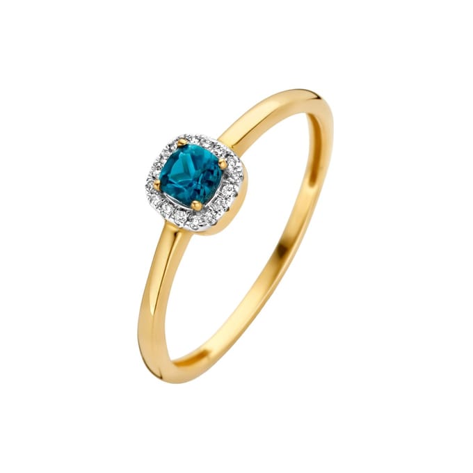 Blush Diamonds - Dames - 14 karaat goud - Ring - Goud - Maat 54