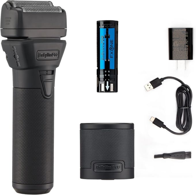 BaBylissPRO FXONE BLACKFX Volledig metalen scheerapparaat met dubbele folie