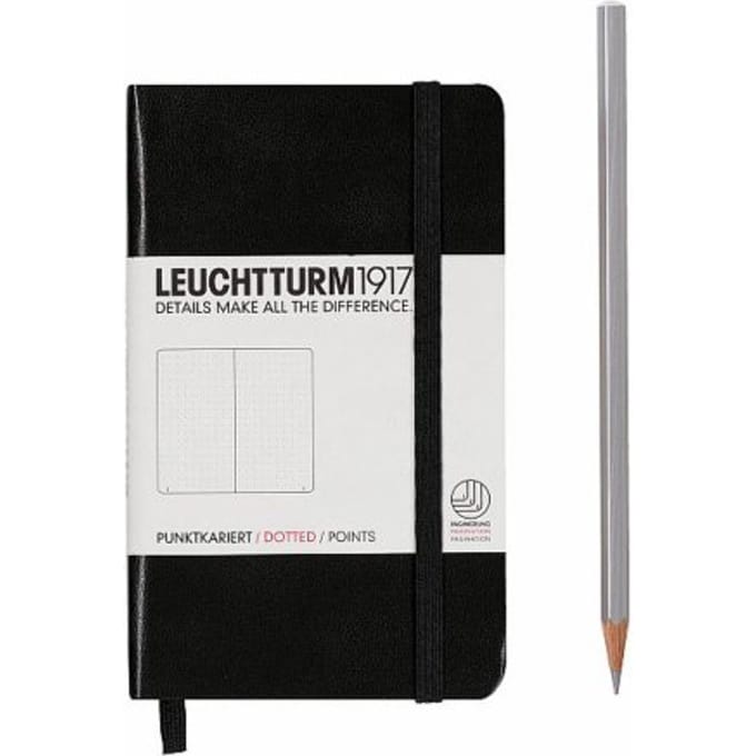 Leuchtturm1917 Notitieboek - Pocket - Puntjes - Zwart