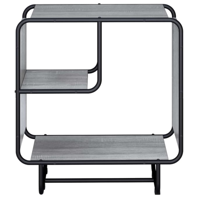 vidaXL - Dressoir - Grijs - Sonoma - 60 - x - 37.5 - x - 64.5 - cm - Bewerkt - hout