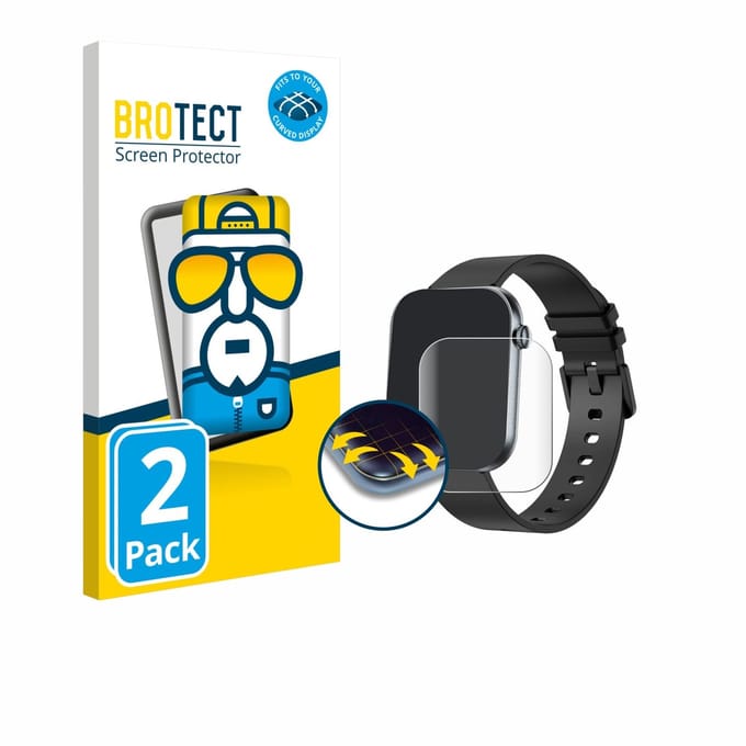 BROTECT - Screenprotector voor Knauermann LITE 4 2026 - Folie Beschermfolie transparant volledig dekking - 2 Stuks
