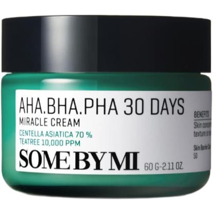 SOME BY MI AHA BHA PHA 30 Dagen Miracle Crème – Acne Verzorging & Kalmerende Barrière Moisturizer – 60g / 2.11 oz. black