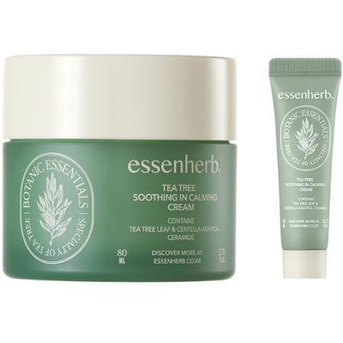 Essenherb Tea Tree Soothing in Calming Cream 80ml speciaal (+10ml crème) gray