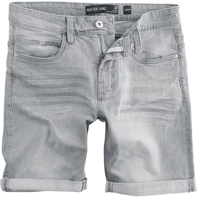 Indicode Shorts - INKaden - M tot XXL - voor Mannen - lichtgrijs