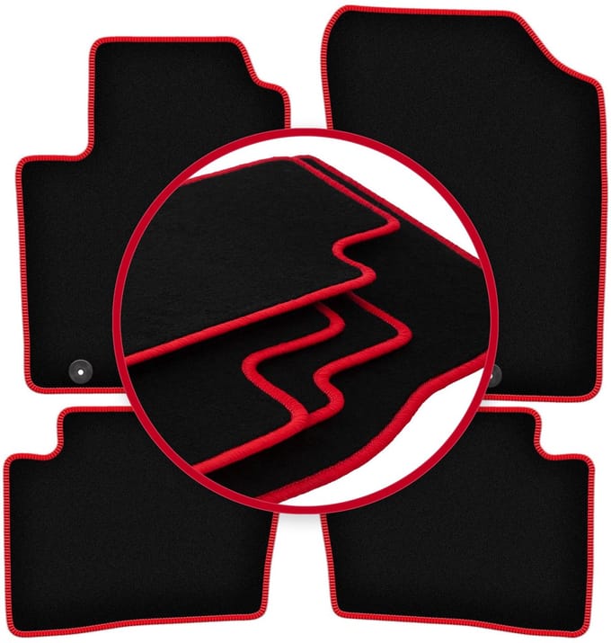 CARLUX-RED automatten voor: Hyundai i20 I hatchback (2008-2014)