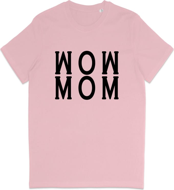 T Shirt Dames - Geweldige Moeder - Roze - Maat M