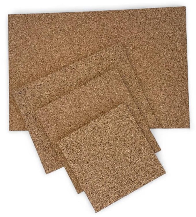 Prikbord zonder lijst | Perskurk op MDF achterzijde | 40x60 cm | 12 mm dik